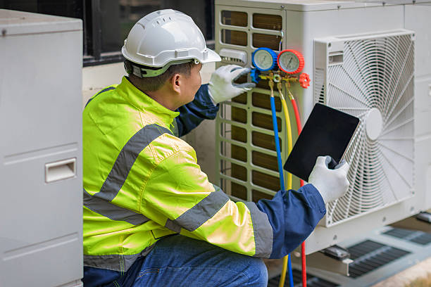 Professional Hvac technician working in Mystic, CT